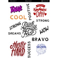 Miray Craft 1 Adet Motivasyon Temalı Sticker Sayfası – Journal & Planner (12×17 Cm)