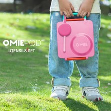 Omiebox - Omiepod Balon Pembesi Silikon Çatal ve Kaşık Seti