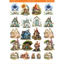 Miray Craft 1 Adet Fantastik Temalı Sticker Sayfası – Journal & Planner (12×17 Cm)
