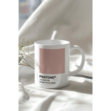 YasBey Design Sugar Honey Desenli 330ML Baskılı Beyaz Seramik Kupa Bardak