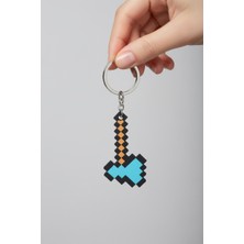 Pazarois Minecraft Balta Figürlü Anahtarlık