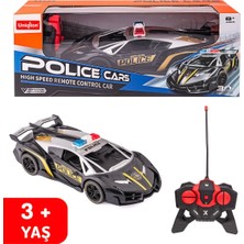 AnDen Toys Uzaktan Kumandalı Işıklı Şarjlı Polis Arabası