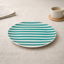 Evidea Kitchen Be Happy Servis Tabağı - Yeşil - 25 cm