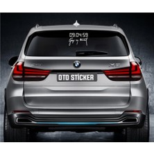 Beta Moda Hub Gazi M.kemal Imza-Dijital Saat Sticker 15*10,1 cm