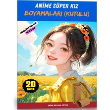 Enine Boyuna Eğitim Anime Süper Kız Boyamaları (Kutulu)