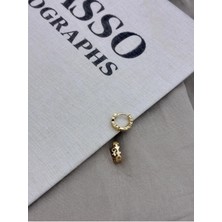 Hedef Bijuteri Gold Renk Basıc Geometrik Şekilli Halka Küpe CM210