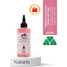 Ilgaz Pudra Bambu Yedek Likit Bambu Oda Kokusu Yedek Şişe Powder Çubuklu Oda Kokusu  200 ml
