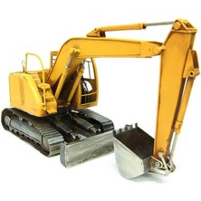 Dekoratif Metal Ekskavatör Iş Makinesi Biblo Dekoratif Hediyelik