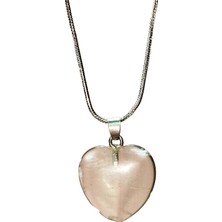 FRY Florit Doğal Taşı Zincirli El Yapımı Kolye Uç: 2 cm Zincir: 20 cm Kutulu