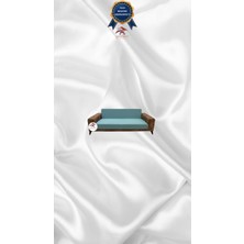 Mikro Lastikli Kaymaz Elastik Koruyucu Kolsuz Koltuk Örtüsü - Mint - 2'li Set (1 Parça)