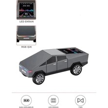 SiHako D68 Cyber Model Araba Tasarımlı Bluetooth Hoparlör 15W Güçlü Ses Rgb LED /tws/usb Gri