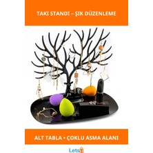 Letsii Geyik Tasarımlı Siyah Takı Standı Düzenleyici
