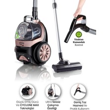 Arnica Hepa 13 Alerjik Filtreli Ultra Sessiz, 3l Geniş Hazne 750W Kumandalı Turbo Başlıklı Torbasız Süpürge