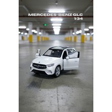 Craftivio Beyaz 1:34 Ölçek Die Cast Kapıları Açılır Lisanslı Mercedes Benz Glc Oyuncak Metal Model Araba