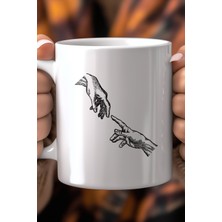 YasBey Design Aşk ve Sevgi Temalı 330ML Baskılı Beyaz Seramik Kupa Bardak