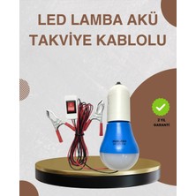 Twin Store 12V LED Ampul Timsah Kıskaçlı Taşınabilir Aydınlatma
