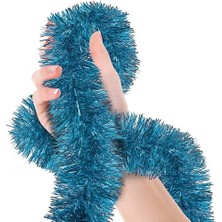 Fredeom Store Parti Için Sim Süs 2 Metre Uzunluk 8 cm Genişlik Açık Mavi Renk Ithal