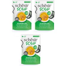 Schesir Soup Tavuklu ve Balkabaklı Yetişkin Kedi Çorbası Pouch 40 Gr. x 3 Adet