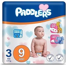 Starseven Paddlers 3 Numara Midi 4-9 kg Deneme Paketi Bebek Bezi (1 x 9 Adet)