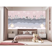 Arterior Wallpaper Bulutlara Saklanmak Çocuk Odası Poster Duvar Kağıdı