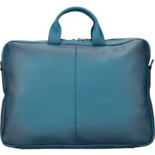 Gp Iguana Apollo 15-16 Inç Deri Laptop Çantası BRN4EF Mavi