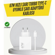 HERŞEYBURDAMODA 67W Turbo Hızlı Şarj Adaptörü ve Type-C Kablo Güvenli Şarj Teknolojisi
