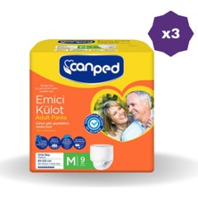 Canped Emici Orta 9 Lu Külot Bezi - (3 Adet)