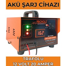 Provolt Akü Şarj Cihazı 12 Volt 20 Amper 2 Yıl Garantili