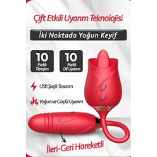 Femstar Çift Yönlü Ileri Geri Hareketli ve Klitoris Emme Klitoral G Noktası Uyarıcılı Anal Vajinal Vibratör