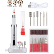 Saravita Kablosuz Şarjlı Manikür Pedikür Seti 12 Başlıklı Tırnak Bakım ve Profesyonel Törpü Makinesi