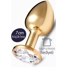 Femstar Küçük Boy Çelik Gold Renk Anal Plug Açıcı Alıştırıcı 7cm Fantezi Metal Seks Ürünleri Small Tıkaç