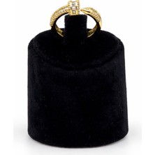 Pangu Çivi Taş Detaylı Altın Renk Çelik Yüzük