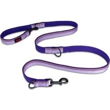 Hype Store Çift Uçlu Köpek Gezdirme Kayışı, L Boy, Mor, 2 M