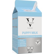 Hype Store Vetcure Puppy Milk Yavru ve Anne Köpek Için Tamamlayıcı Süt Tozu Takviyesi 200 gr