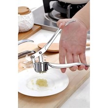 Hype Store Paslanmaz Çelik Sarımsak Presi, Manuel Mutfak Aleti, Gümüş Renk