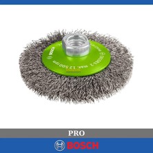 Bosch Pro 100 mm Paslanmaz Çelik Konik Tel Fırça M14 2608622108