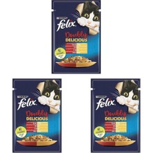 Hype Store Lezzet Yaş Kedi Maması, Sığır & Tavuklu, 85 G 3lü Paket