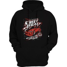 Widi Street Legal Baskılı Siyah Sweatshirt