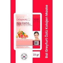 Dermal Kolajen Özlü Aydınlatıcı ve Canlandırıcı Bal Greyfurt Yüz Maskesi 23 gr Tüm Cilt Tipleri İçin Besleyici