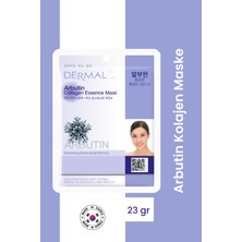Dermal Arbutin ve Kolajenli Tek Kullanımlık Yüz Maskesi 23 g – Beyazlatıcı, Nemlendirici ve Besleyici Etki