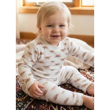 Buufuu Çocuk Takım Pamuklu Uzun Kollu Güneş Desenli 1-3 Yaş