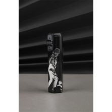 Silvio Monetti Atatürk Imza Pürmüz Jet Alevli Altıgen Gazlı Çakmak SM188PI0002