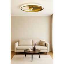 Okka Eskitme Renk Modern Tasarım Yemek Masası Üstü - Mutfak - Salon Beyaz LED Avize