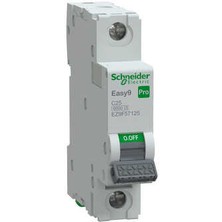 Schneider Electric EZ9F57125 - Easy9 Pro 1p C 25A Mcb 6000A