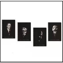 Keskin Color Atatürk 80 Yaprak Çizgili A6 Not Defteri Spiralli - 2 Adet