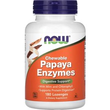Now Foods Chewable Papaya Enzymes Digestive Support 180 Lozenges. Usa Menşei.35.