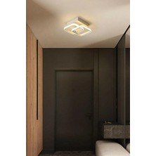 Kira Beyaz Renk Modern Tasarım Salon - Mutfak - Hol - Yatak Odası Beyaz LED Avize