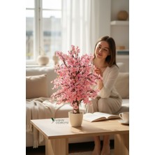 PremiumPort Yapay Sakura Dalı, 60 Cm, Yapay Çiçek, Bahar Dekorasyonu, Canlı Görünüm