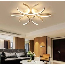 Levora Eskitme Renk Modern Tasarım - Oturma Odası - Salon - Mutfak - Yatak Odası Beyaz LED Avize