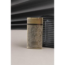 Silvio Monetti Manyetolu Özel Işlemeli Kabartmalı Metal Kapaklı Gazlı Çakmak SM159M0003